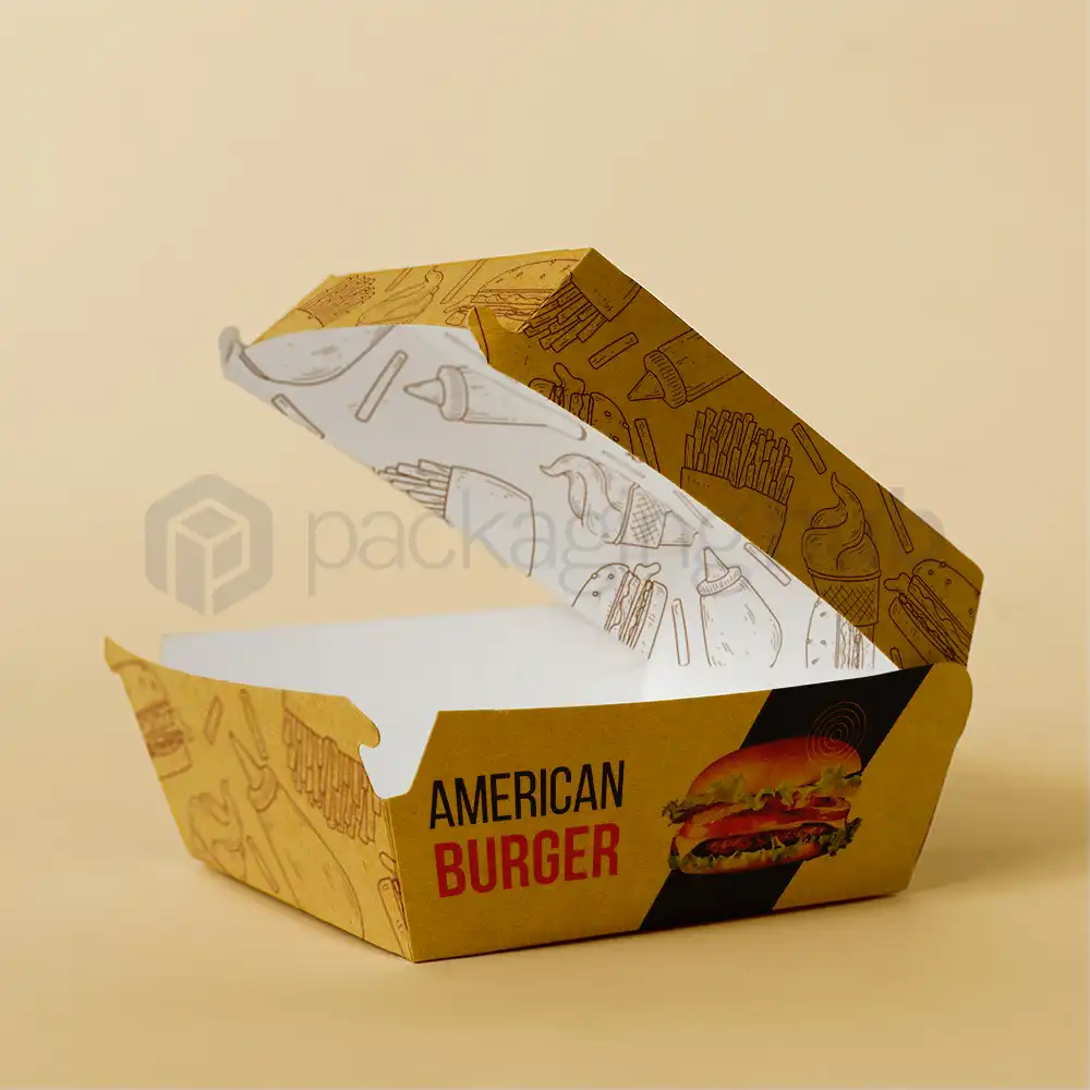 printed burger boxes