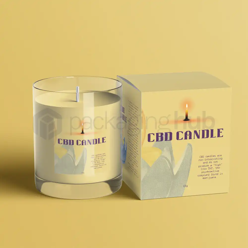 CBD candle box packaging