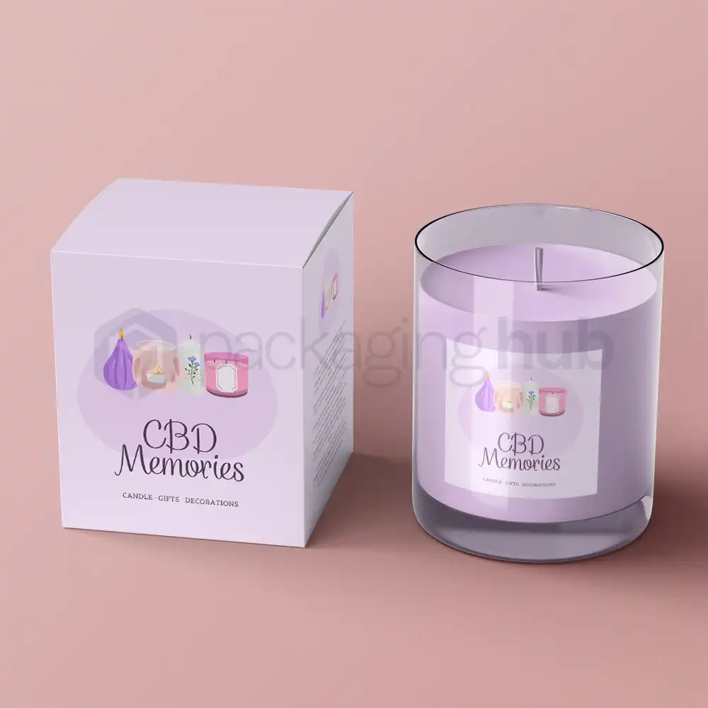 CBD candle packaging