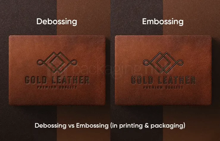 Embossing and Debossing in Printing