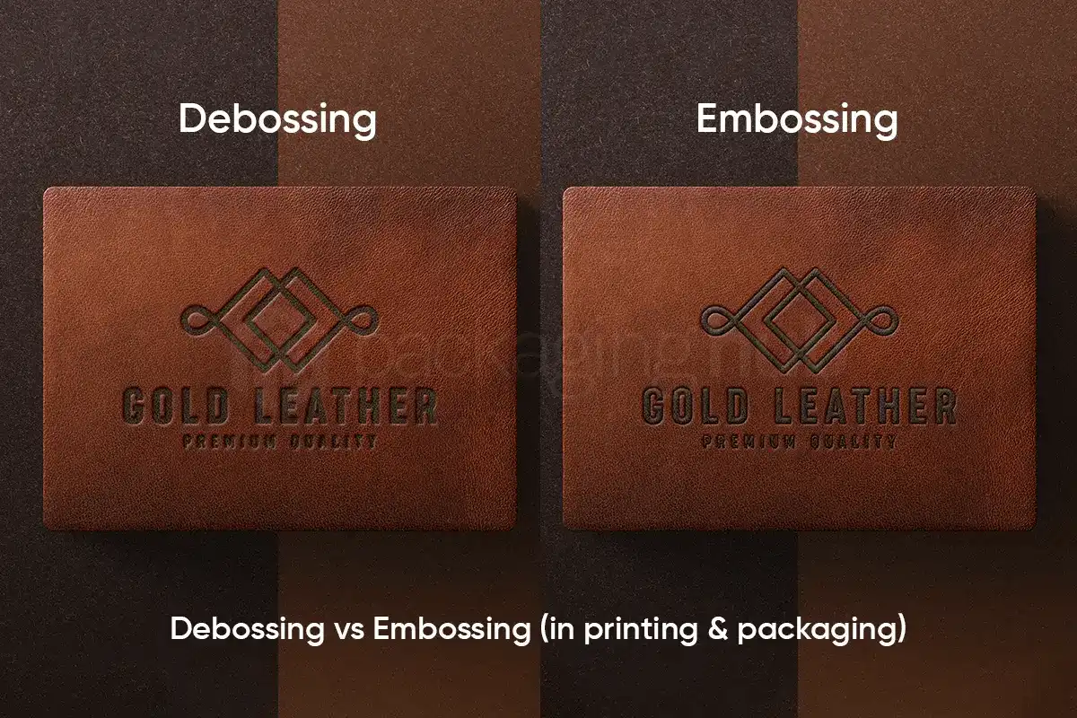 Embossing and Debossing in Printing
